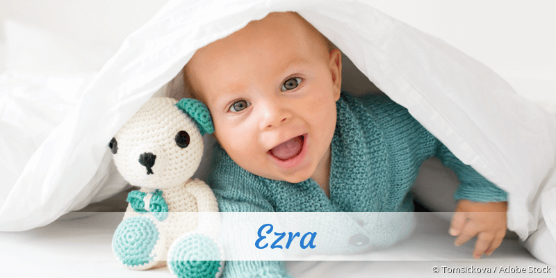 Baby mit Namen Ezra