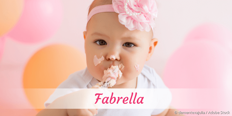 Baby mit Namen Fabrella