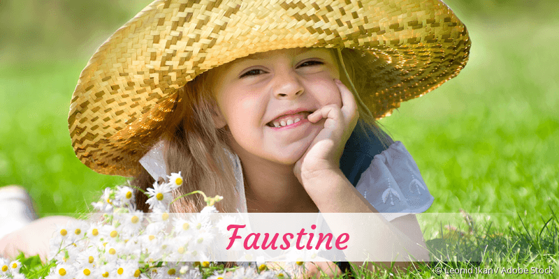 Baby mit Namen Faustine