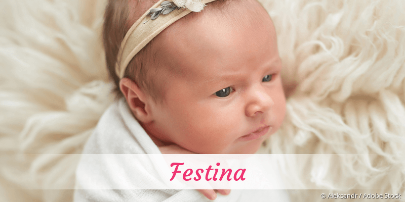Baby mit Namen Festina