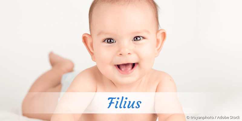 Baby mit Namen Filius