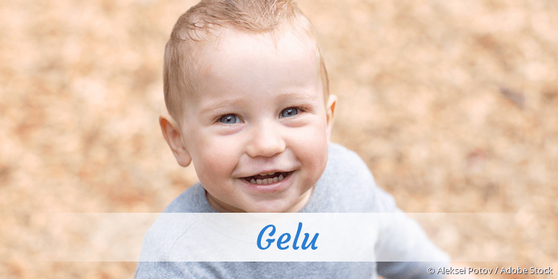 Baby mit Namen Gelu