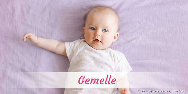 Baby mit Namen Gemelle