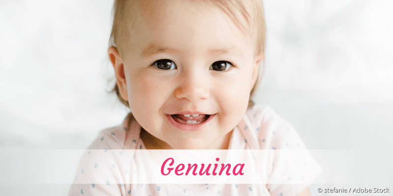 Baby mit Namen Genuina