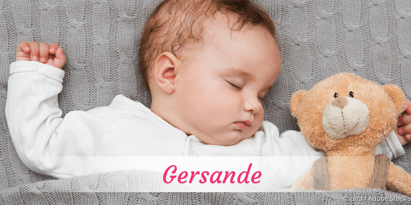 Baby mit Namen Gersande