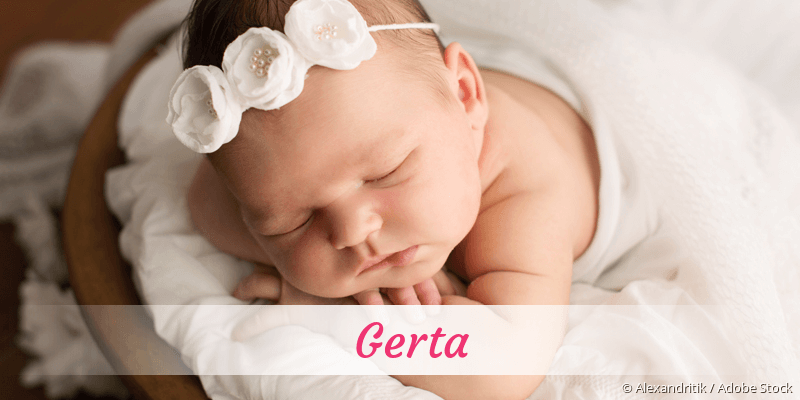 Baby mit Namen Gerta