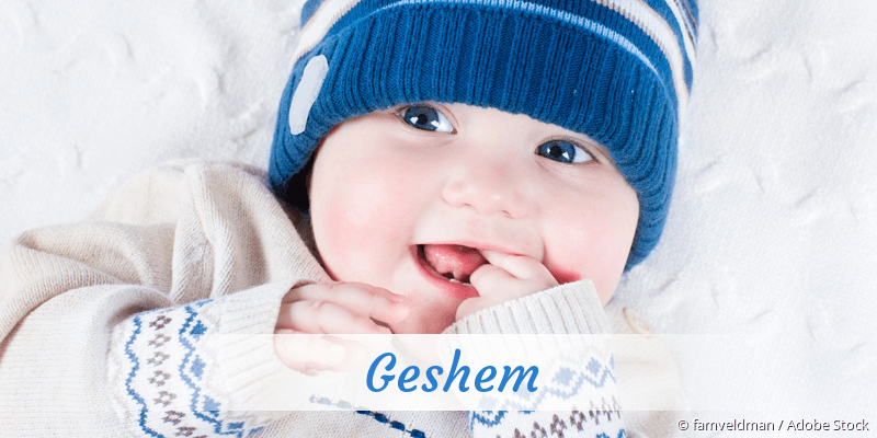 Baby mit Namen Geshem
