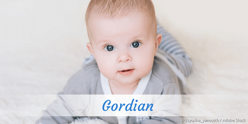 Baby mit Namen Gordian