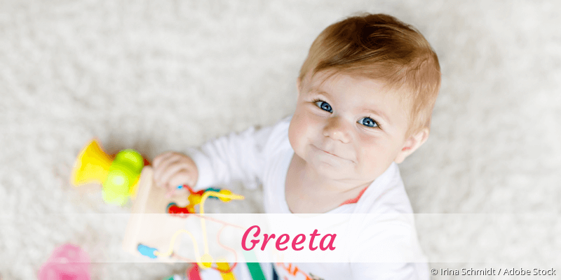 Baby mit Namen Greeta