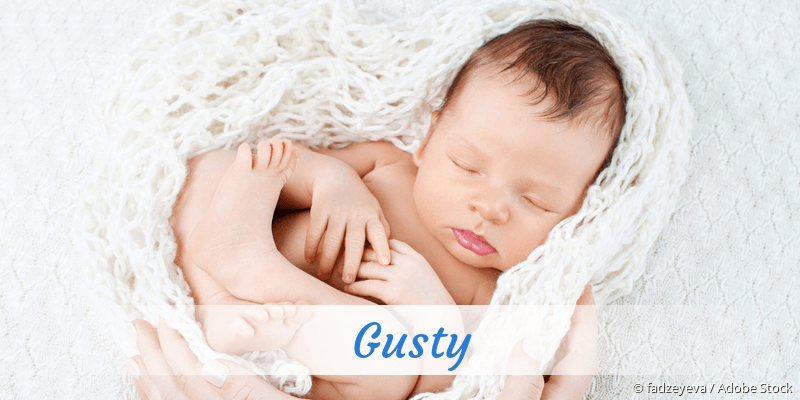 Baby mit Namen Gusty