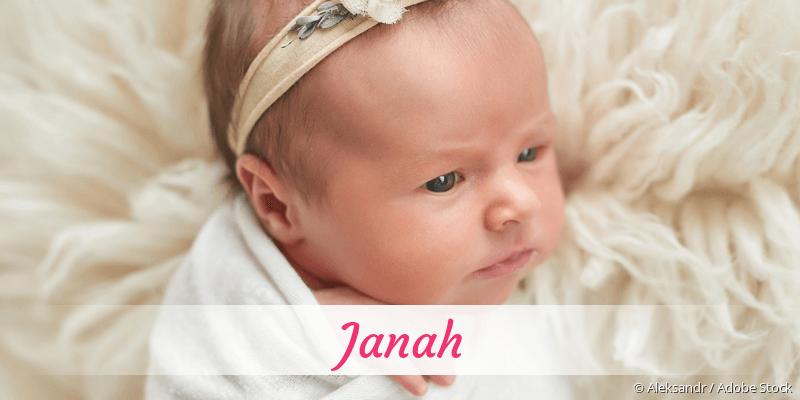 Baby mit Namen Janah