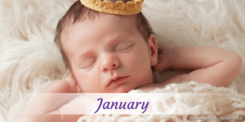 Baby mit Namen January