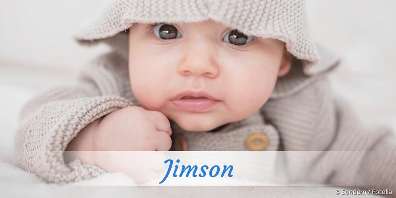 Baby mit Namen Jimson