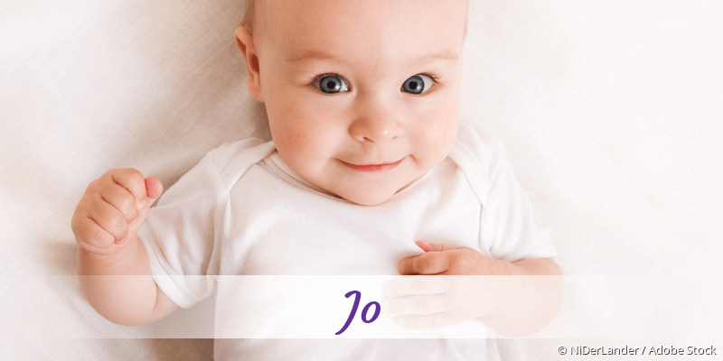 Baby mit Namen Jo