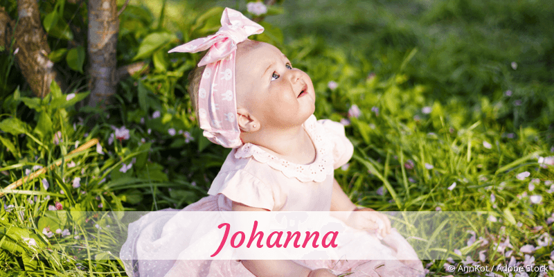 Baby mit Namen Johanna