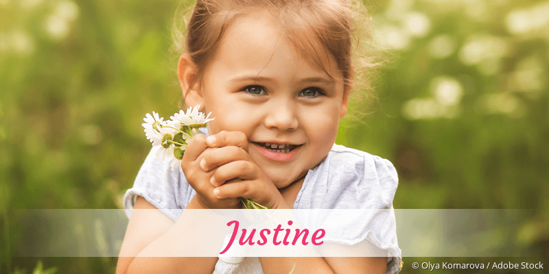 Baby mit Namen Justine