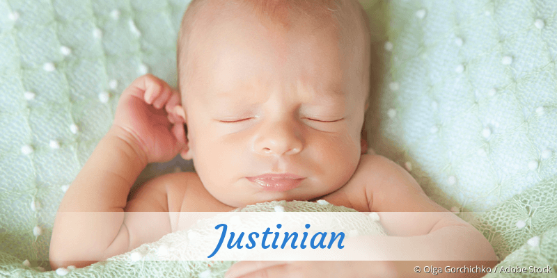 Baby mit Namen Justinian