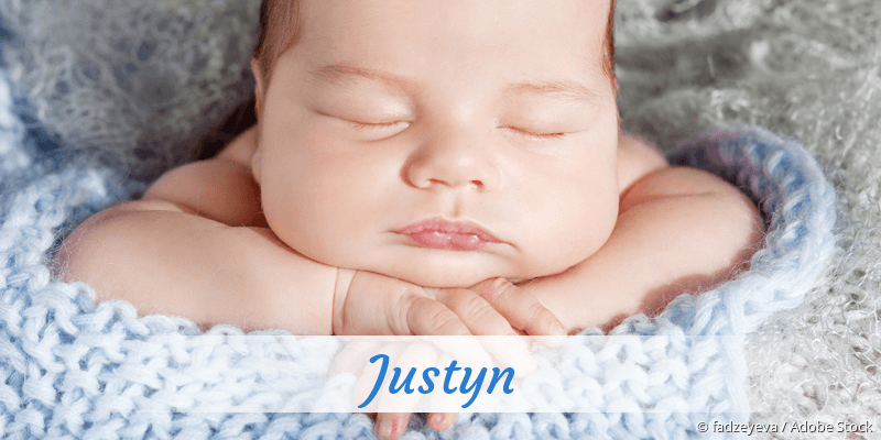 Baby mit Namen Justyn