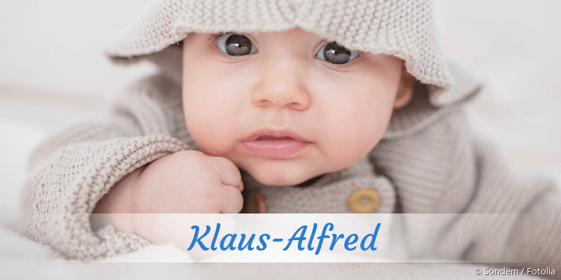 Baby mit Namen Klaus-Alfred