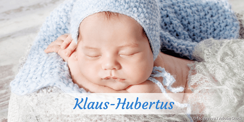Baby mit Namen Klaus-Hubertus