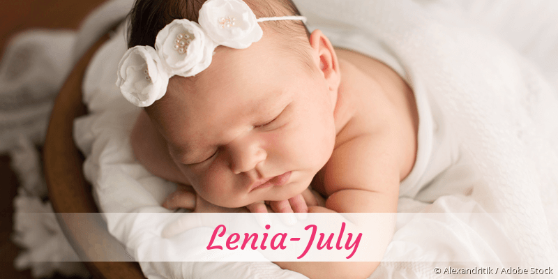 Baby mit Namen Lenia-July