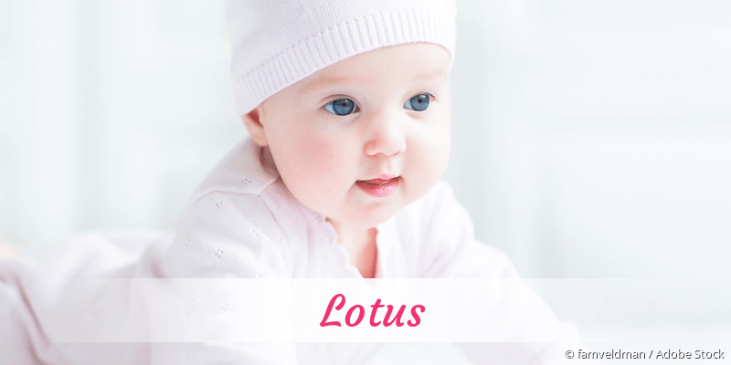 Baby mit Namen Lotus