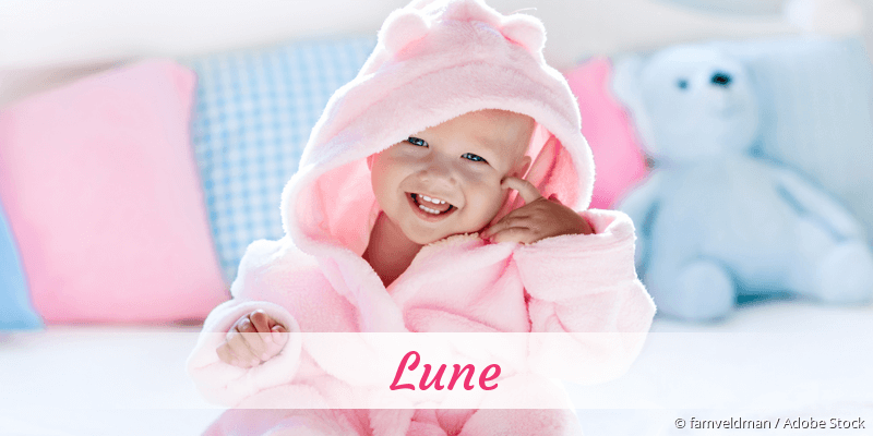 Baby mit Namen Lune