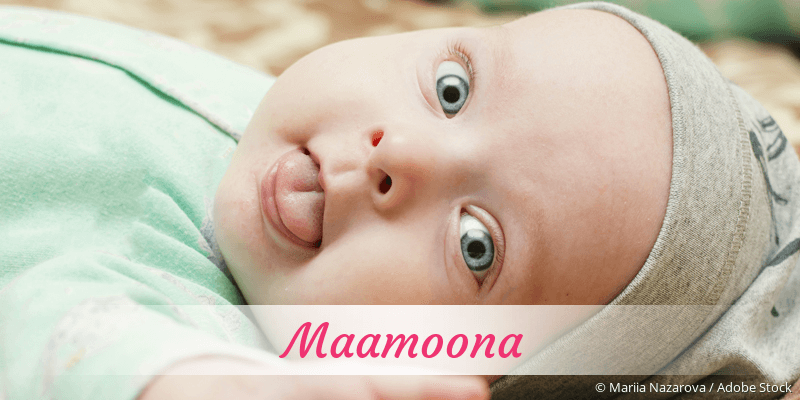 Baby mit Namen Maamoona