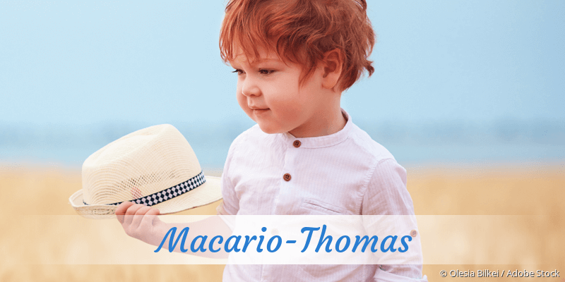 Baby mit Namen Macario-Thomas