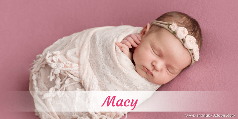 Baby mit Namen Macy