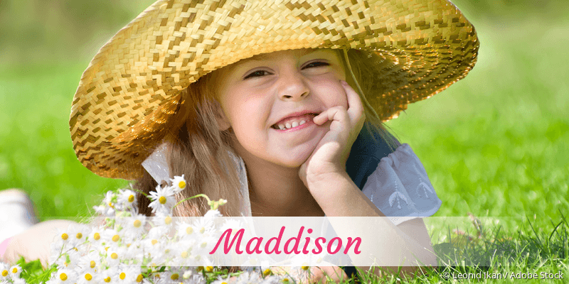 Baby mit Namen Maddison