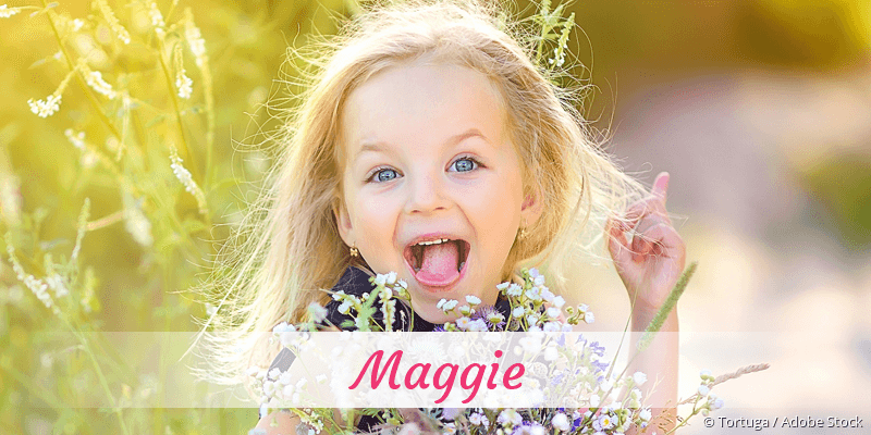 Baby mit Namen Maggie