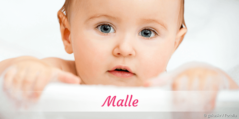 Baby mit Namen Malle
