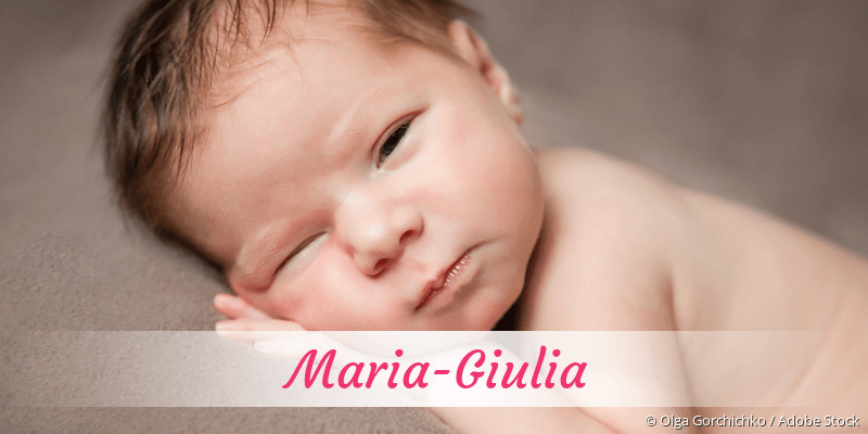 Baby mit Namen Maria-Giulia