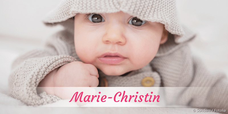 Baby mit Namen Marie-Christin