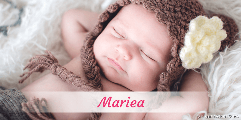 Baby mit Namen Mariea