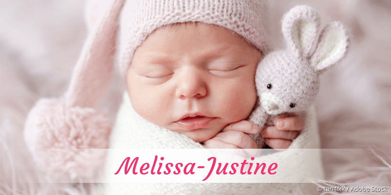 Baby mit Namen Melissa-Justine