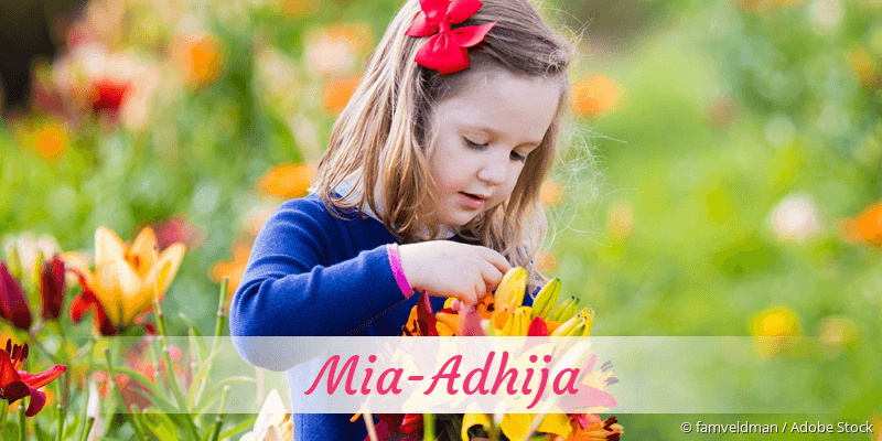 Baby mit Namen Mia-Adhija