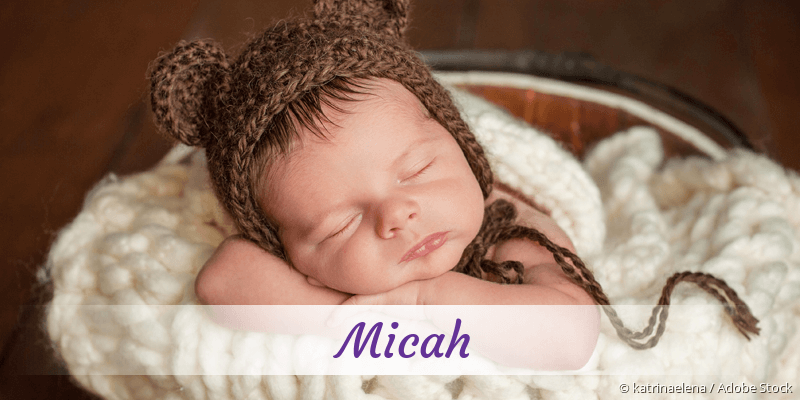 Name Micah als Bild