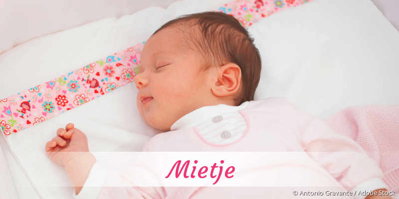 Baby mit Namen Mietje