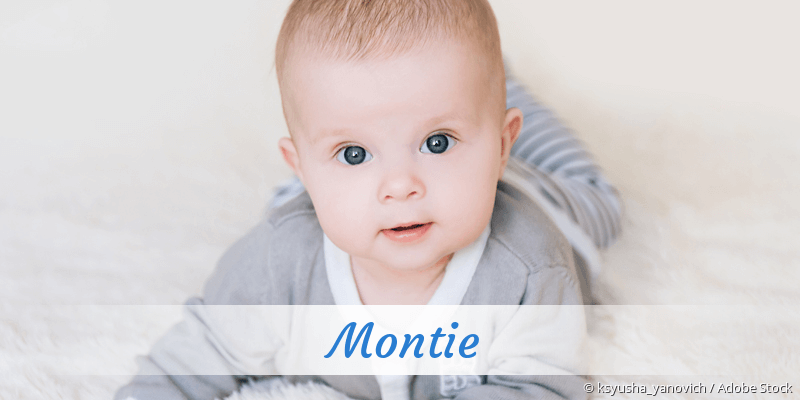Baby mit Namen Montie