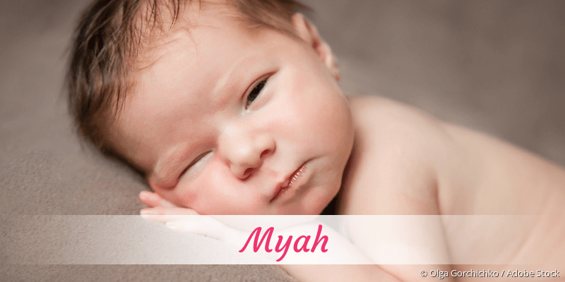 Baby mit Namen Myah