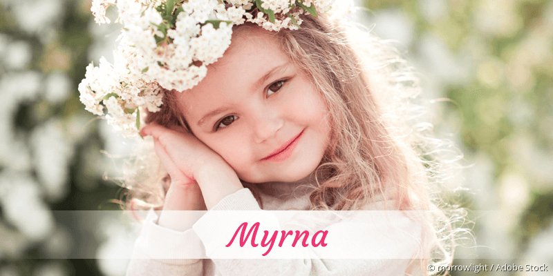 Baby mit Namen Myrna