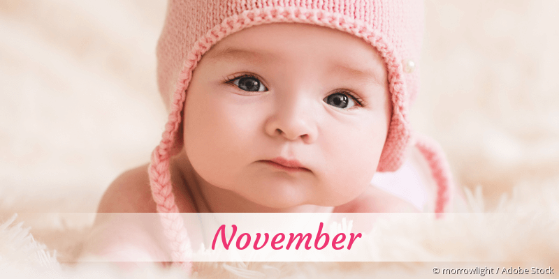 Baby mit Namen November