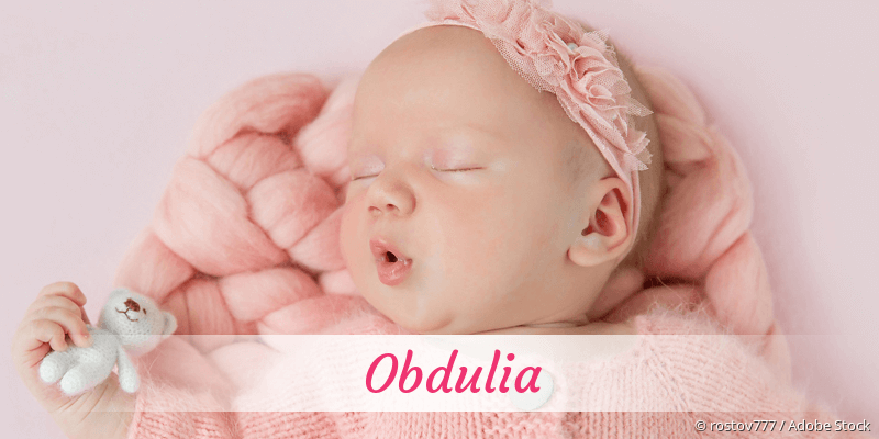 Name Obdulia als Bild