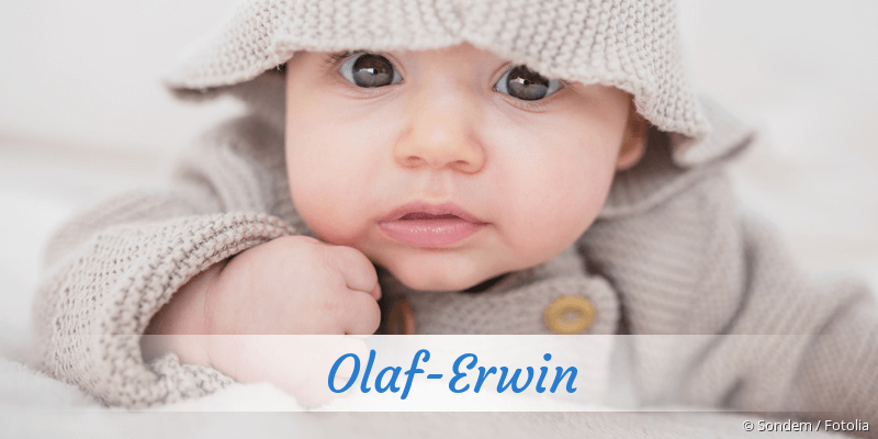 Baby mit Namen Olaf-Erwin