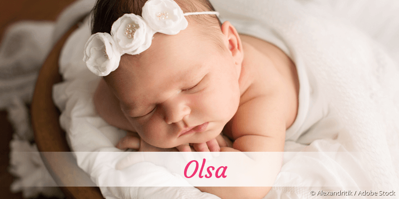 Baby mit Namen Olsa