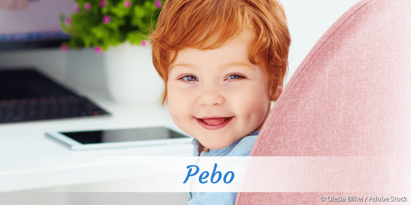 Name Pebo als Bild