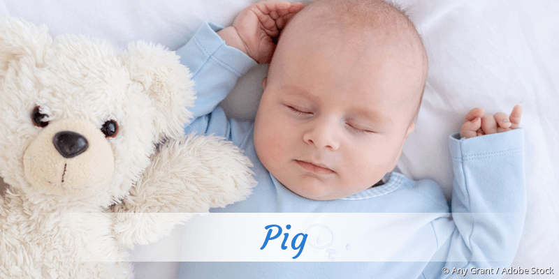Baby mit Namen Pig