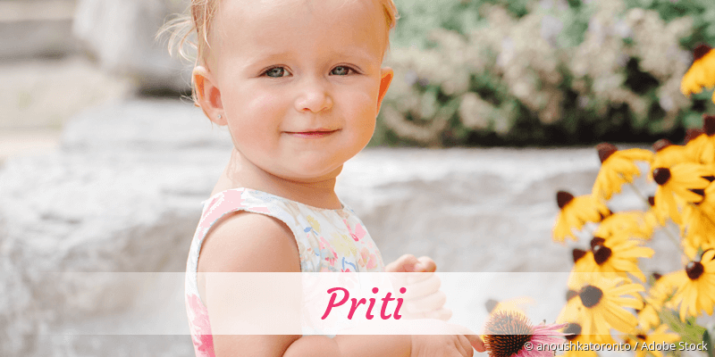 Baby mit Namen Priti